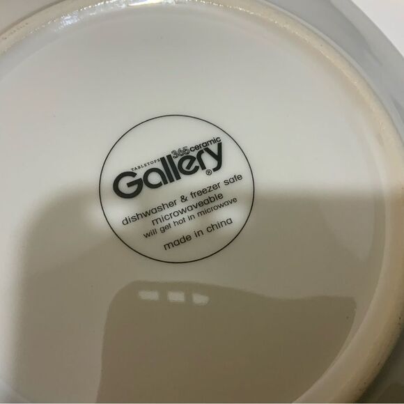 Tabletops Gallery 360 ceramic 3 dinner plates 10” & 3 salad plates 7” - Picture 7 of 8